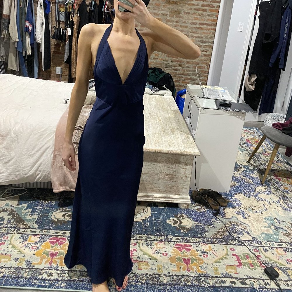 Hello Molly ‘Mine All Night’ Corset Dress in Navy, XS - NWT